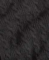 Style & Co Rib Edge Solid Cable Knit Scarf, Created for Macy's