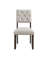 Simplie Fun Mid-Century Modern Rivetted High-Back Chair Sophistication and Comfort