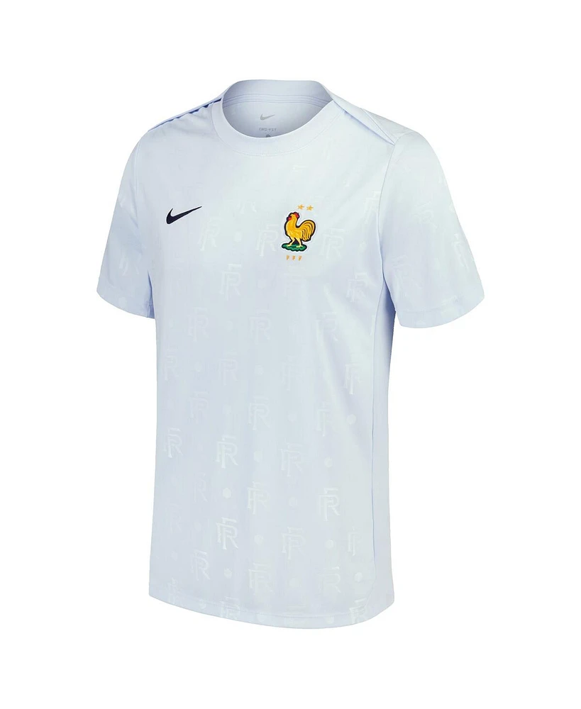 Nike Men's Light Blue France National Team 2024 Academy Pro Pre-Match Jersey