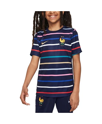 Nike Big Boy's and Girl's Blue France National Team 2024 Academy Pro Pre-Match Top