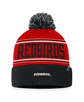 Top of the World Men's Red Illinois State Redbirds Draft Cuffed Knit Hat with Pom