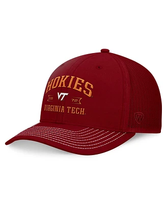 Top of the World Men's Maroon Virginia Tech Hokies Carson Trucker Adjustable Hat