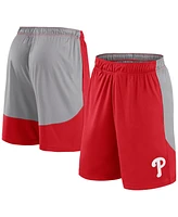 Fanatics Men's Red/Gray Philadelphia Phillies Go Hard Shorts