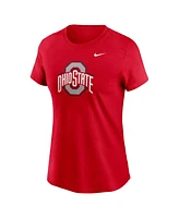 Nike Women's Scarlet Ohio State Buckeyes Primetime Evergreen Logo T-Shirt