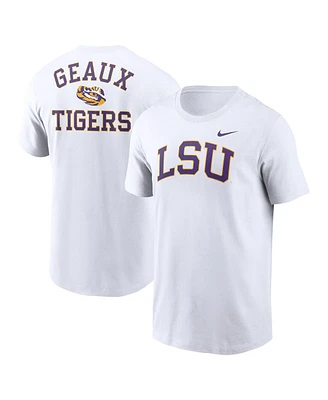 Nike Men's White Lsu Tigers Blitz 2-Hit T-Shirt