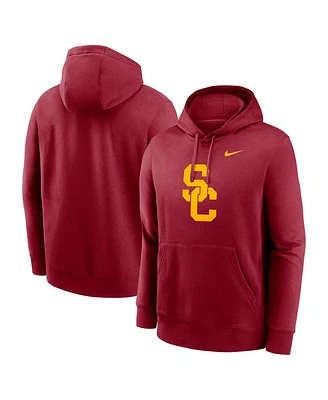 Nike Men's Crimson Usc Trojans Primetime Evergreen Club Fleece Pullover Hoodie