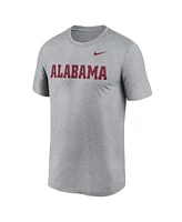 Nike Men's Heather Gray Alabama Crimson Tide Primetime Legend Wordmark T-Shirt