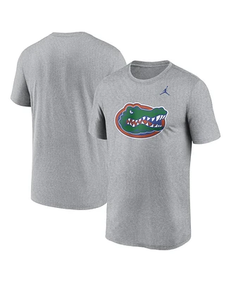 Jordan Men's Heather Gray Florida Gators Primetime Legend Logo T-Shirt