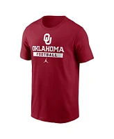 Jordan Men's Crimson Oklahoma Sooners Football T-Shirt