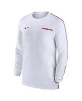 Nike Men's Alabama Crimson Tide 2024 Sideline Coach Uv Performance Long Sleeve T-Shirt