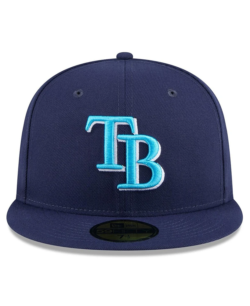 New Era Men's Navy Tampa Bay Rays 2024 Father's Day 59FIFTY Fitted Hat