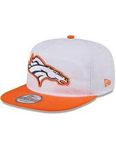 New Era Men's White/Orange Denver Broncos 2024 Nfl Training Camp Golfer Snapback Hat