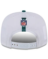 New Era Men's White/Green Philadelphia Eagles 2024 Nfl Training Camp Golfer Snapback Hat