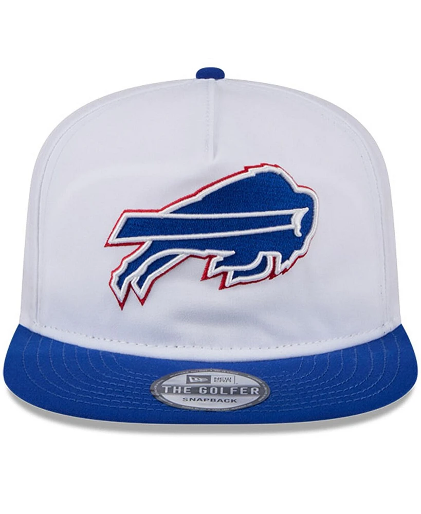 New Era Men's White/Royal Buffalo Bills 2024 Nfl Training Camp Golfer Snapback Hat