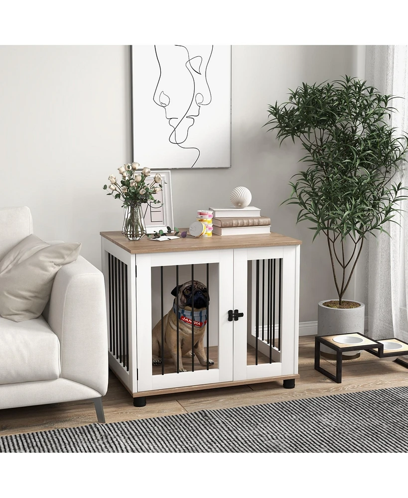 Streamdale Furniture Multifunctional Dog Crate Table Safe, Stylish Haven for Your Pup