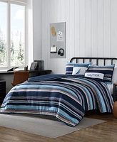 Nautica Colton Stripe 4 Piece Comforter Set, Twin/Twin Xl