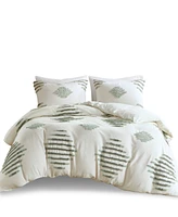 Ink+Ivy Tahli Tufted Chenille 3-Pc. Duvet Cover Set