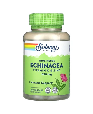 Solaray True Herbs Echinacea Vitamin C & Zinc 850 mg