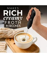 Powerful Handheld Mini FrothMate Milk Frother Stainless Steel