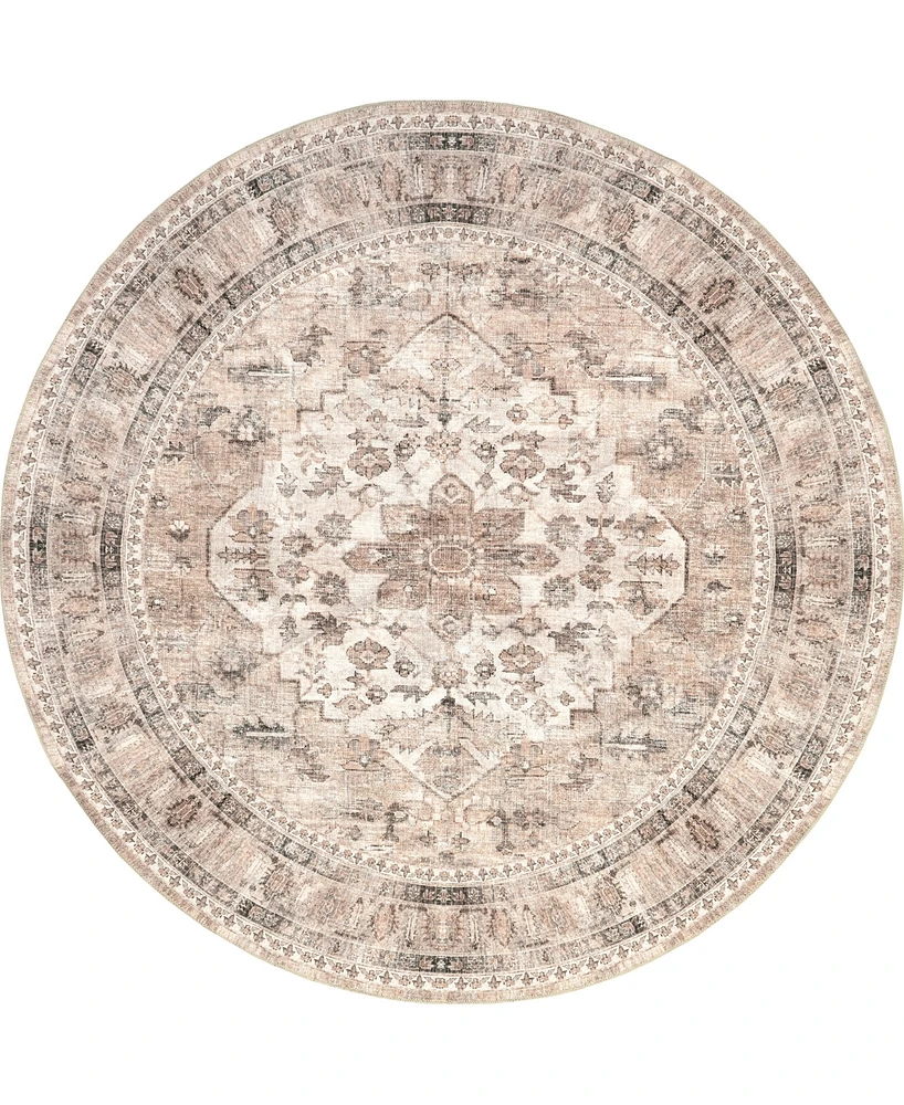 Nuloom Teahouse Davi 6'x6' Round Area Rug