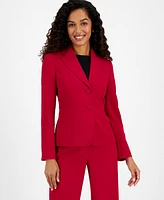 Le Suit Women's Seamed Peplum Pantsuit