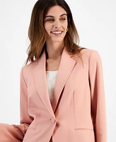 Le Suit Women's Notch-Collar One-Button Pantsuit, Regular & Petite Sizes