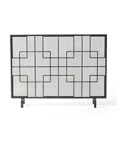 Dorothy Modern Iron Single Panel Fire Screen