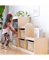 ECR4Kids 3-2-1 Cube Storage Cabinet, Natural