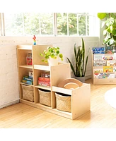 ECR4Kids 3-2-1 Cube Storage Cabinet, Natural