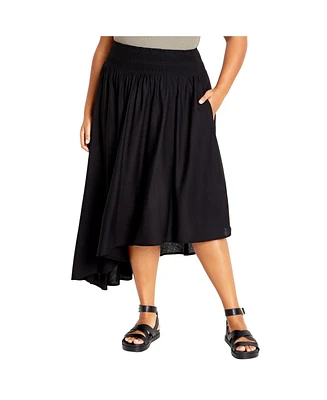 City Chic Plus Eva Skirt