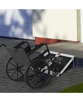 Homcom 2' Portable Wheelchair Ramp for Home, Threshold Handicap Ramp