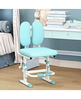 Slickblue Ergonomic Height-adjustable Kids Study Chair with Double Back Support