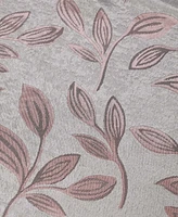 Superior Modern Leaves Curtain Panels Set with Grommet Header