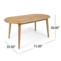 Acacia Wood Outdoor Dining Table - Seats 4