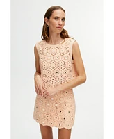 Nocturne Women's Embroidered Mini Skirt