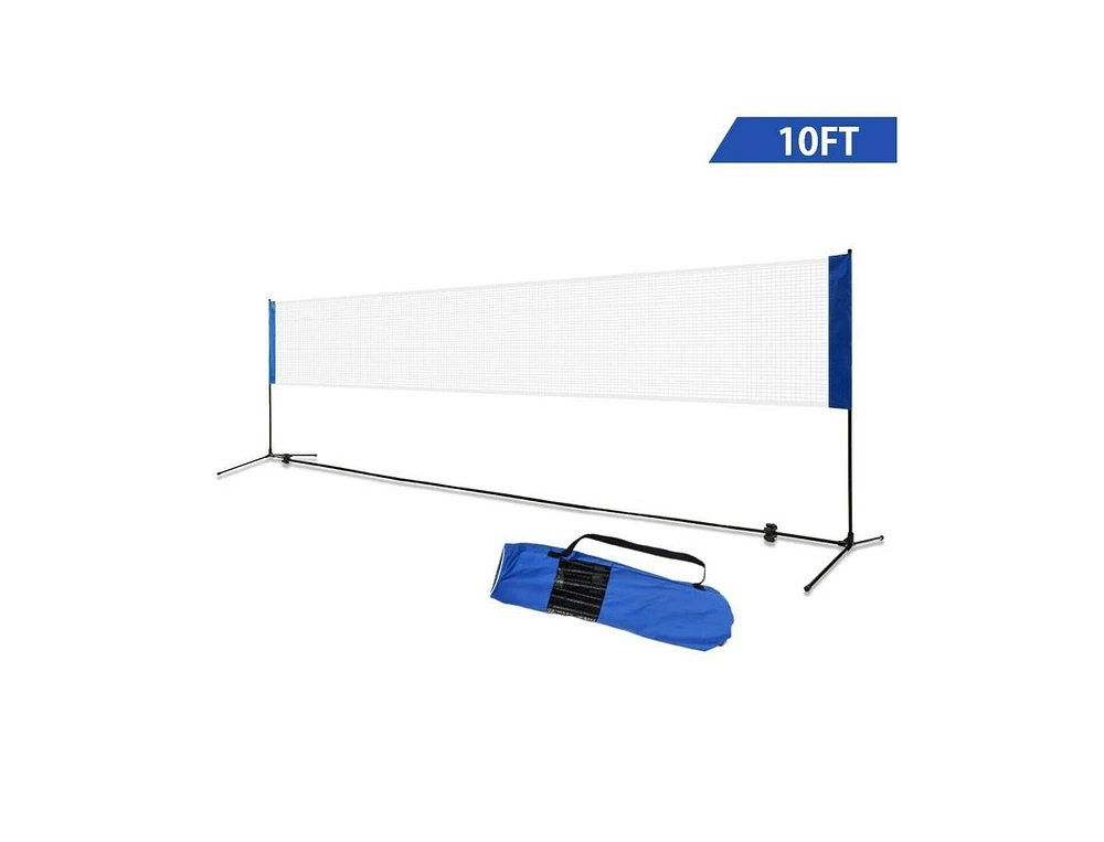 Slickblue Portable 10" x 5" Badminton Beach Tennis Training Net