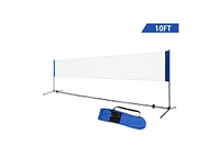 Slickblue Portable 10" x 5" Badminton Beach Tennis Training Net