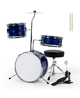 Slickblue 5 Pieces Junior Drum Set with 5 Drums