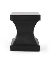 Simplie Fun Minimalist Pedestal Side Table Versatile & Durable Decor