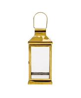 Simplie Fun Modern Outdoor Lantern Stainless Steel & Tempered Glass for Refined Elegance