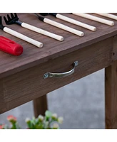Streamdale Furniture Premium Potting Bench with Removable Sink and Ample Storage