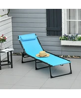 Simplie Fun Relaxing & Versatile Outdoor Chaise Lounge with Adjustable Comfort