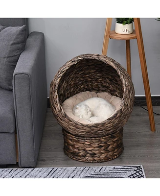 Simplie Fun Cozy and Hidden Cat Nest with Rotating Basket