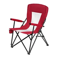 steel folding chair red