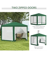 Spacious Hexagon Screen Party Tent with Sidewalls for Bug-Free Outdoor Gatherings