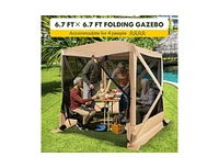 Slickblue 6.7 x Feet Pop Up Gazebo with Netting and Carry Bag