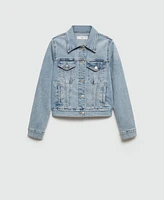 Mango Women's Pocketed Denim Jacket