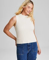 And Now This Women's Mock Neck Cable-Knit Sweater Vest, Created for Macy's