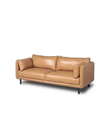 Nice Link Sofia 84" Sofa in Camel with French Seam Tailoring