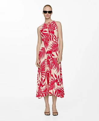Mango Women's Bow Printed Dress